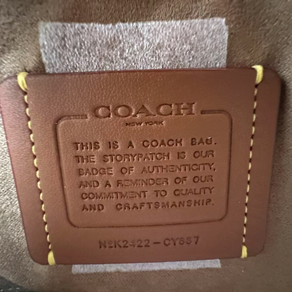 Coach Klare Top Handle Crossbody Bag Signature Canvas CY687 Gold/Tan/Brown NWT - Picture 8 of 9